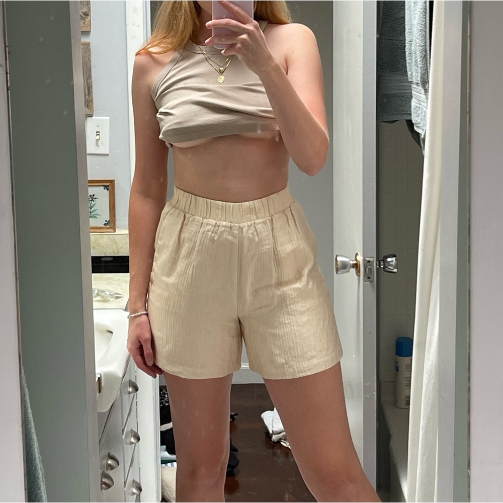 Anine Bing Satin Shorts
